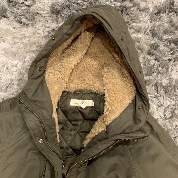 Label of Graded Goods Womens Jacket Long Sleeve Hooded Pockets Size M Green - Picture 4 of 7